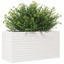 Voir la diapositive 4 : VIDAXL Jardiniere blanc 90x40x45,5 cm bois de pin massif