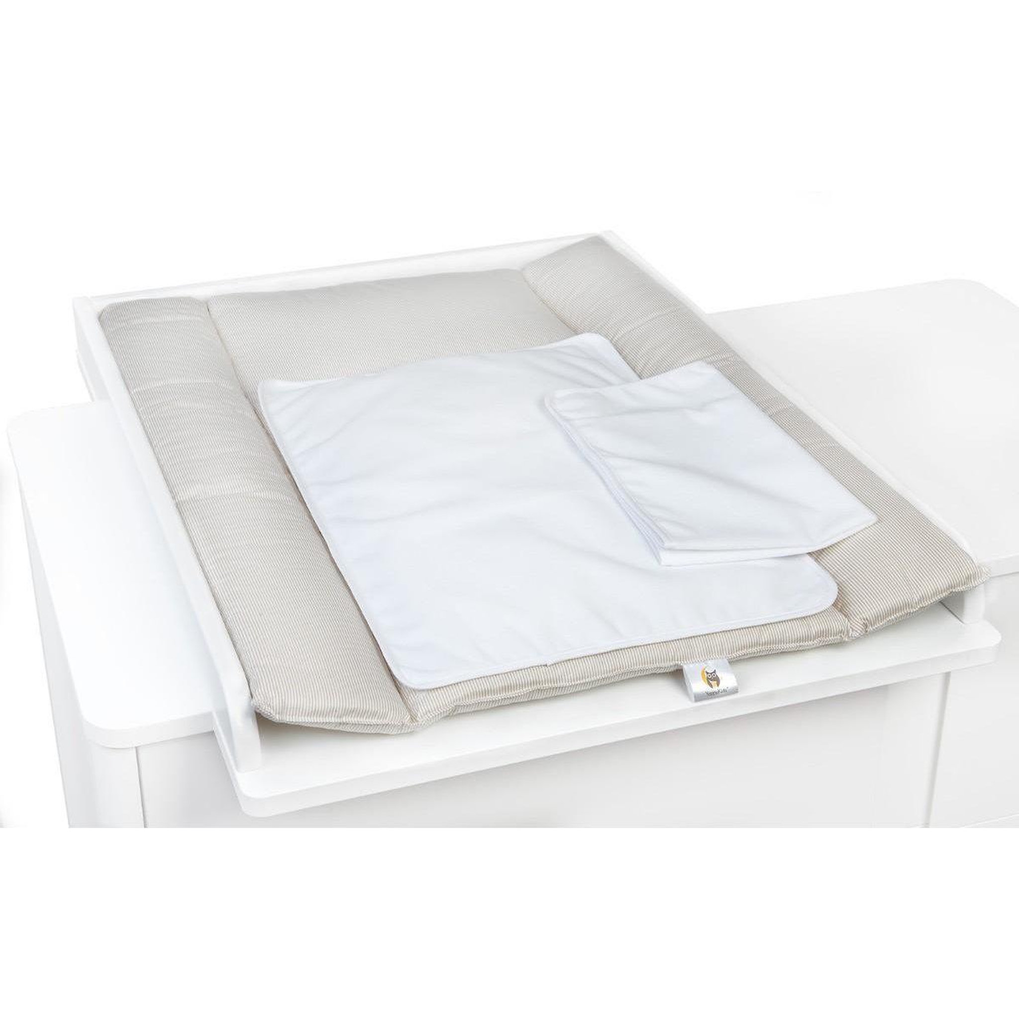 Voir la diapositive 2 : YAPPY KIDS Yappy NatureSand - Matelas à langer 73x55 cm et 2 draps