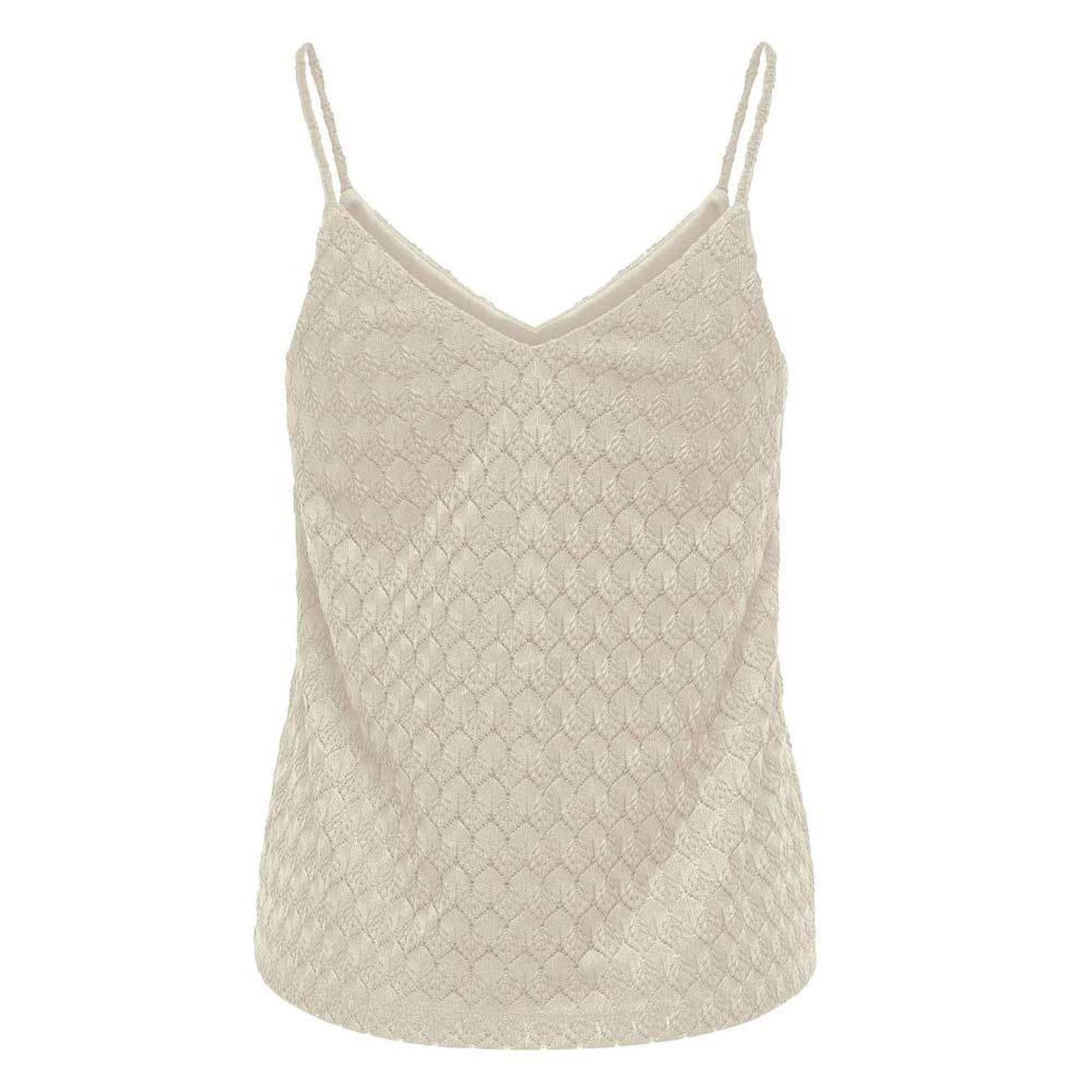 Voir la diapositive 2 : JACQUELINE DE YONG Débardeur Beige Femme JDY Aavery