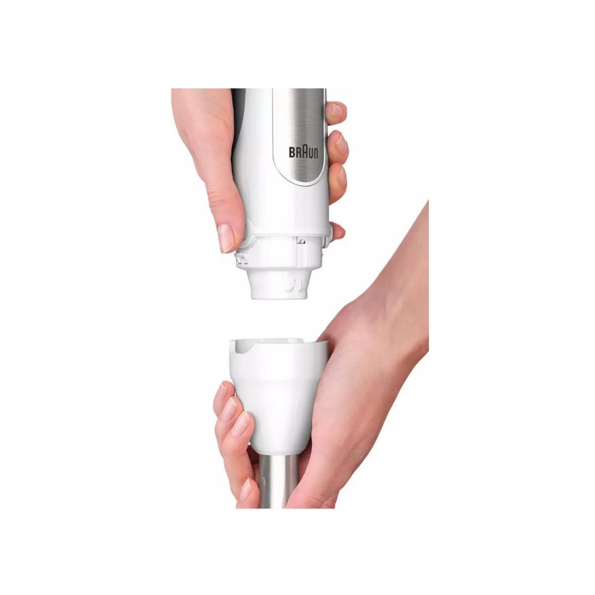 Voir la diapositive 3 : BRAUN Mixeur plongeant multifonction 1000w blanc - mq7005b