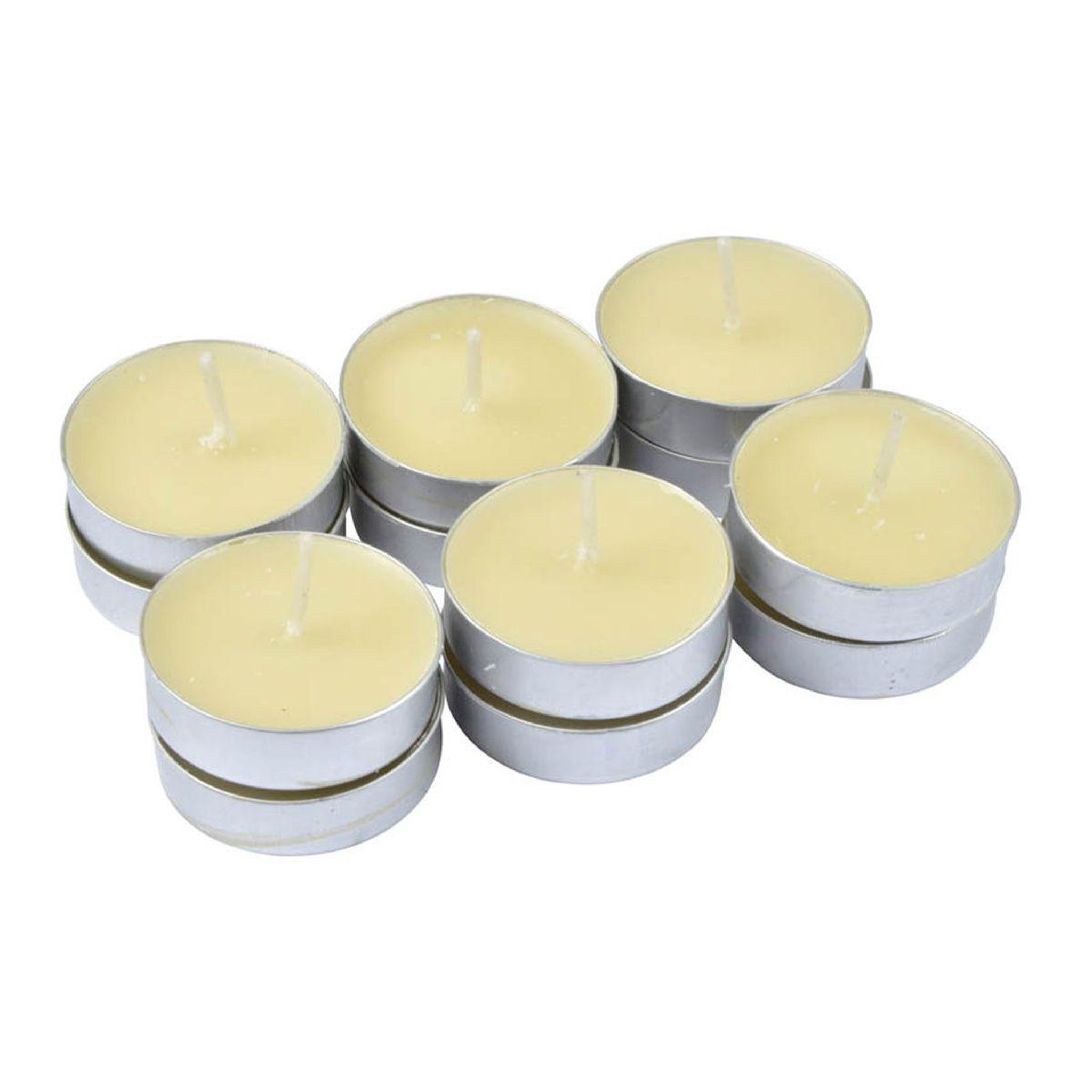 HOMEA Lot de 12 bougies chauffe-plat  essentiel ii  3,5cm vanille