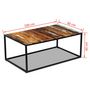 Voir la diapositive 6 : VIDAXL Table basse Bois de recuperation massif 100x60x40 cm