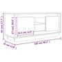 Voir la diapositive 6 : VIDAXL Meuble TV blanc brillant 102x35x45 cm bois d'ingenierie