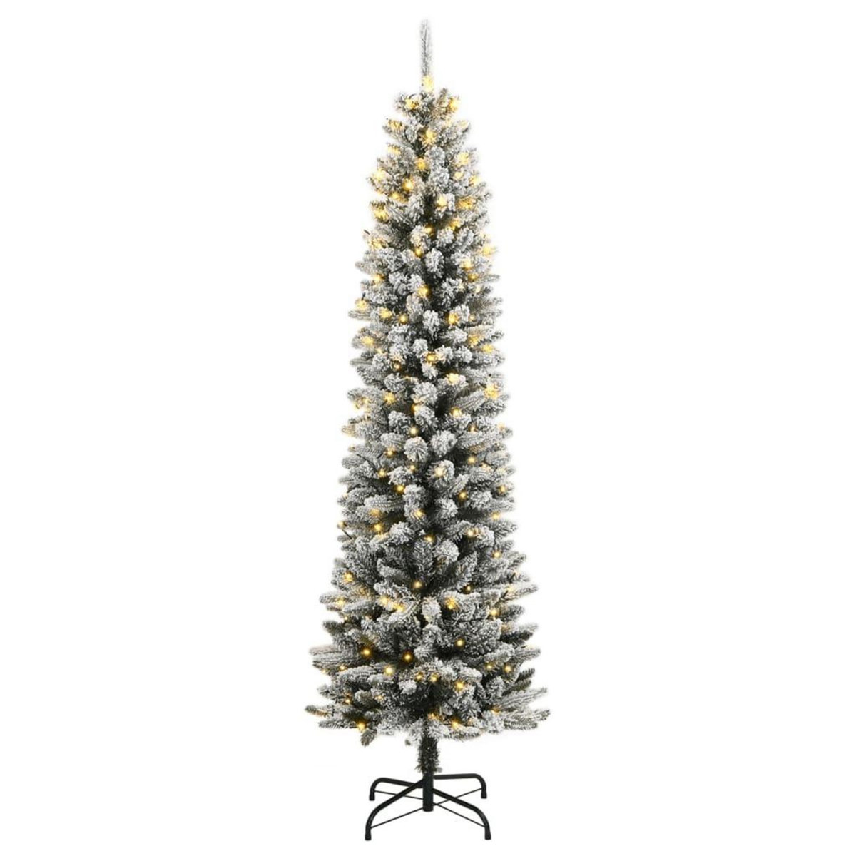 VIDAXL Sapin de Noël artificiel 300 LED et neige floquee 240 cm