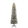 Voir la diapositive 2 : VIDAXL Sapin de Noël artificiel 300 LED et neige floquee 240 cm