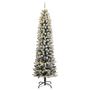 Voir la diapositive 2 : VIDAXL Sapin de Noël artificiel 300 LED et neige floquee 240 cm