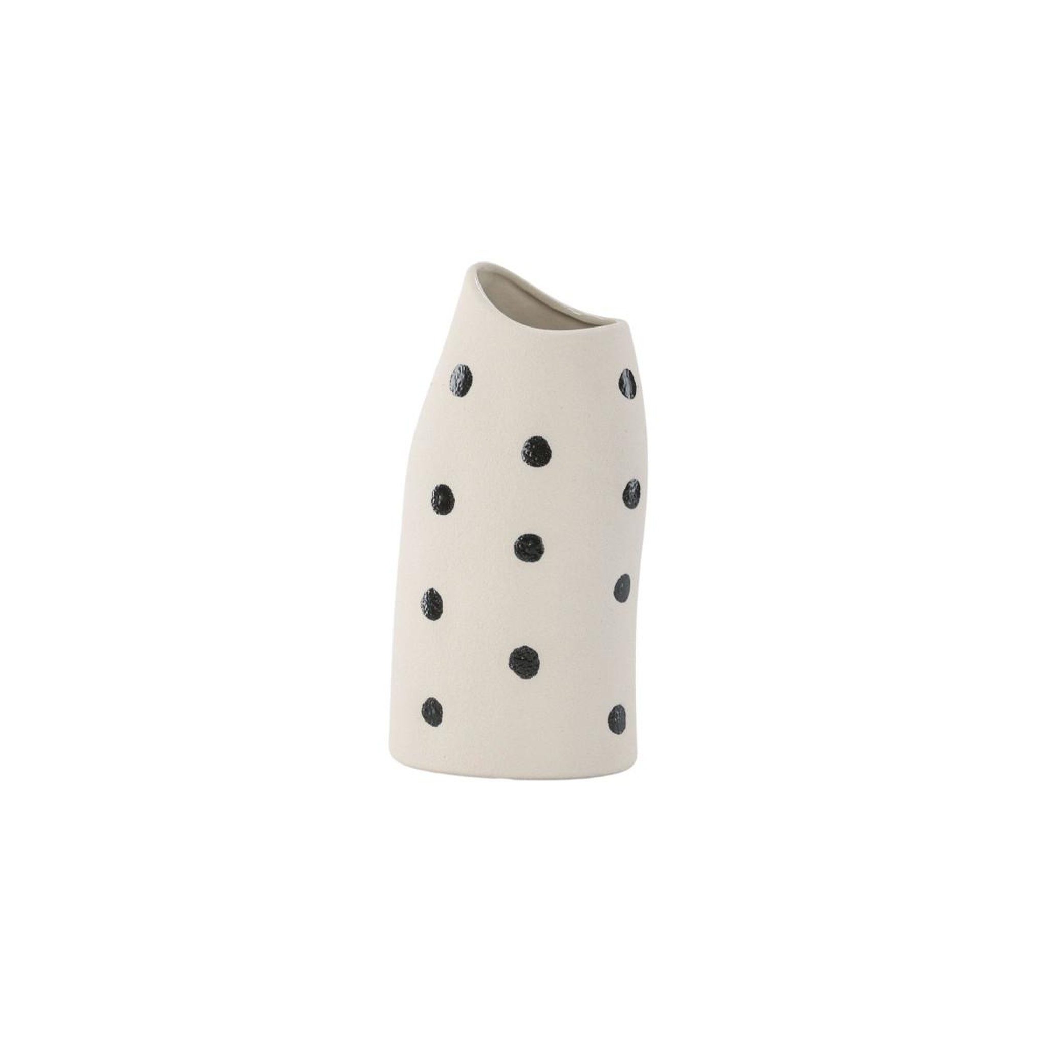 Voir la diapositive 6 : Paris Prix Vase Design  Ernst  23cm Blanc & Noir