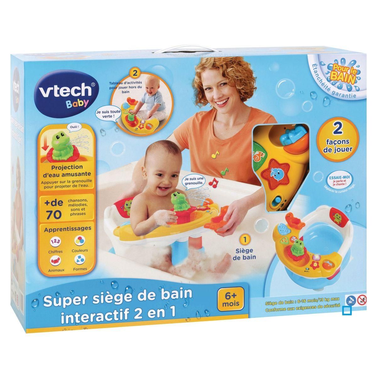 VTECH Siège de bain interactif 2 en 1 