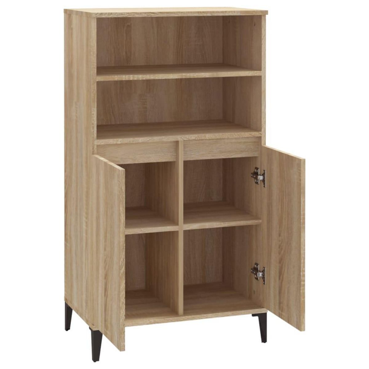 VIDAXL Buffet haut Chene sonoma 60x36x110 cm Bois d'ingenierie