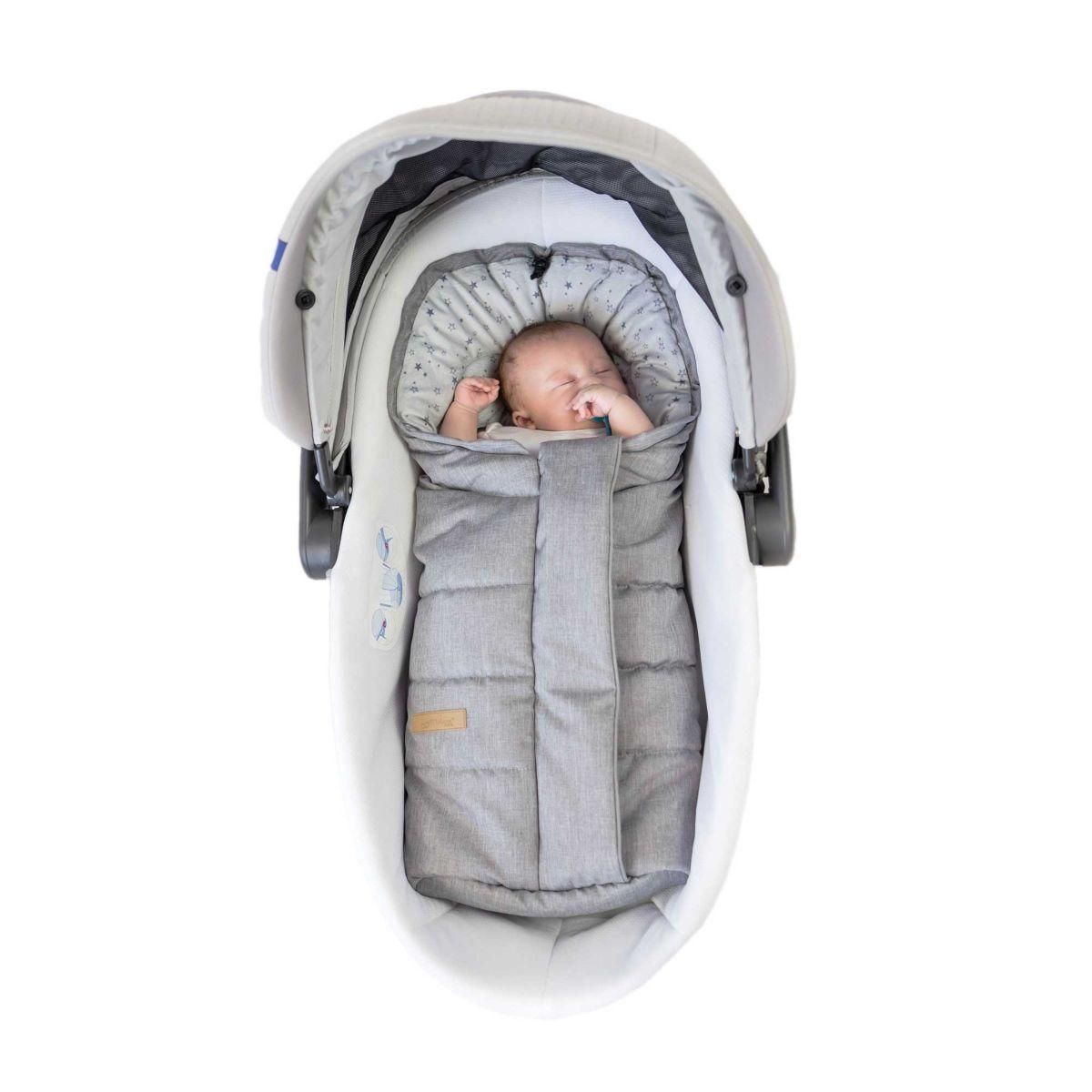 Domiva Chancelière 75 cm Microdoux Outdoor étoiles grises