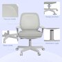 Voir la diapositive 6 : VINSETTO Chaise de bureau ergonomique hauteur réglable pivotante 360° revêtement maille gris