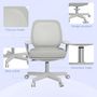 Voir la diapositive 6 : VINSETTO Chaise de bureau ergonomique hauteur réglable pivotante 360° revêtement maille gris