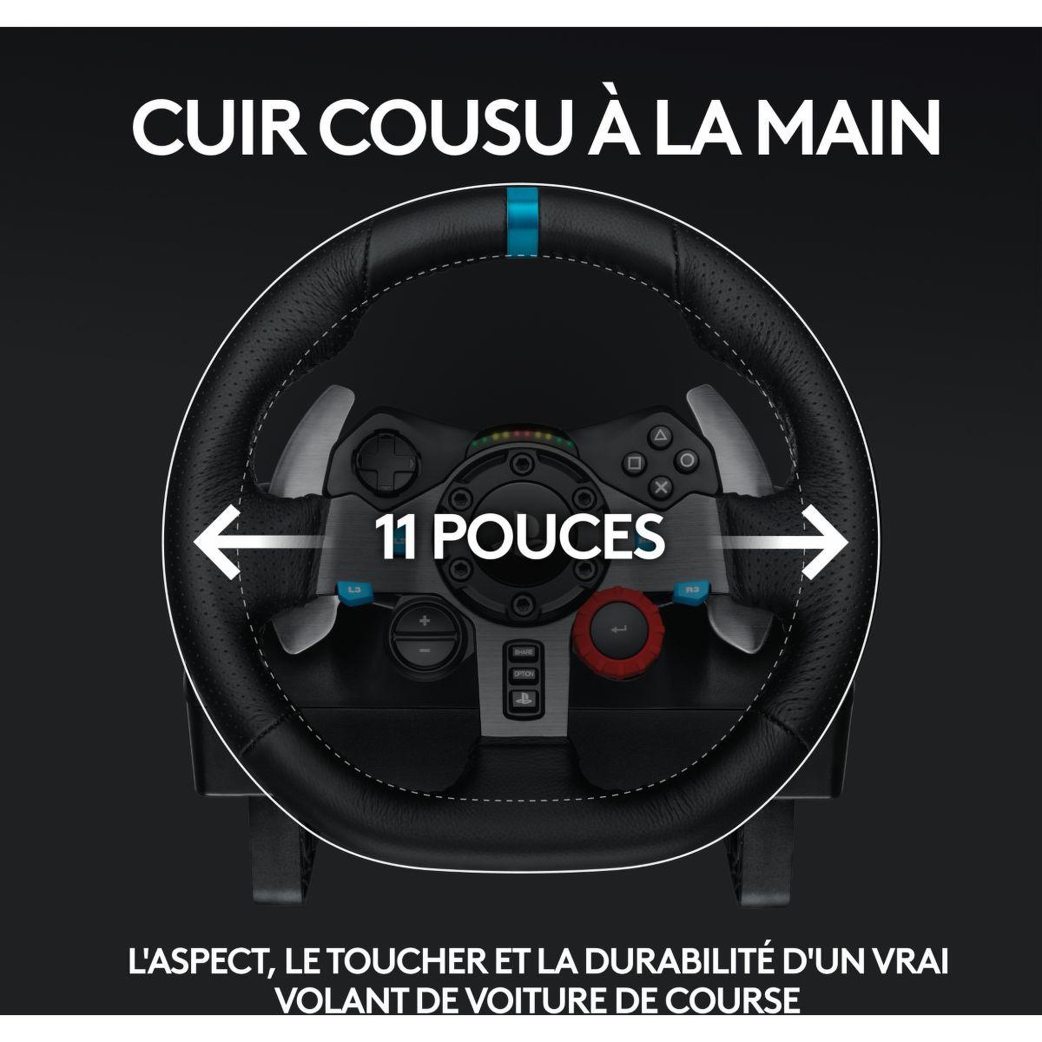 Voir la diapositive 5 : Logitech Volant + pédalier volant g29 + casque g435 noir