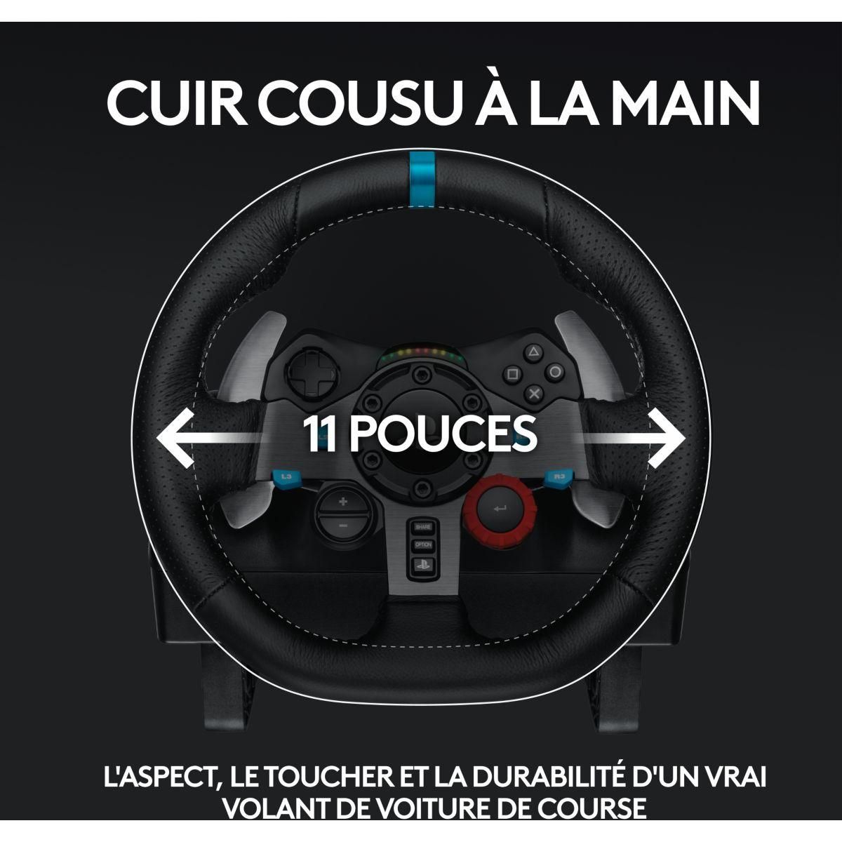Logitech Volant + Pédalier Volant G29 + Casque G435 Noir