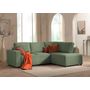 Voir la diapositive 2 : LISA DESIGN Livy - canapé d'angle convertible - avec coffre - en velours côtelé - 5 places - droit