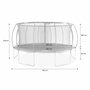 Voir la diapositive 6 : SWEEEK Trampoline rond Ø 490cm gris avec filet de protection intérieur - Jupiter Inner – Nouveau modèle - trampoline de jardin 4.90m 490 cm |Design | Qualité PRO | Normes EU