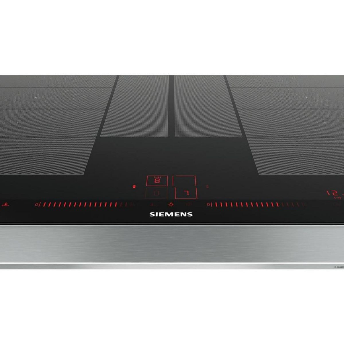Siemens Table de cuisson à induction 80cm 4 feux 7400w flexinduction noir - ex875lyv1e