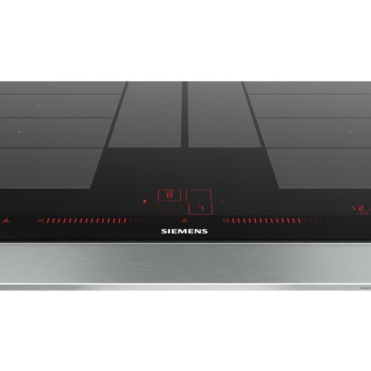 Siemens Table de cuisson à induction 80cm 4 feux 7400w flexinduction noir - ex875lyv1e