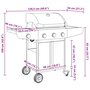Voir la diapositive 6 : VIDAXL Barbecue gril a gaz avec 4 bruleurs argente acier inoxydable