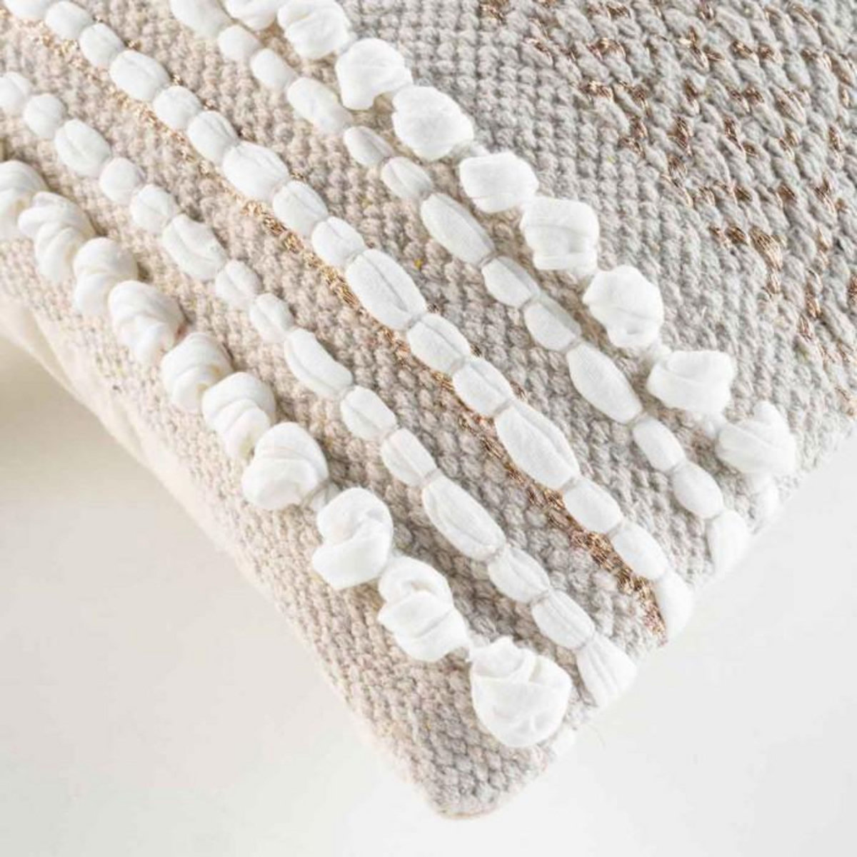 Paris Prix Coussin Déco  Blanca  30x50cm Naturel & Blanc