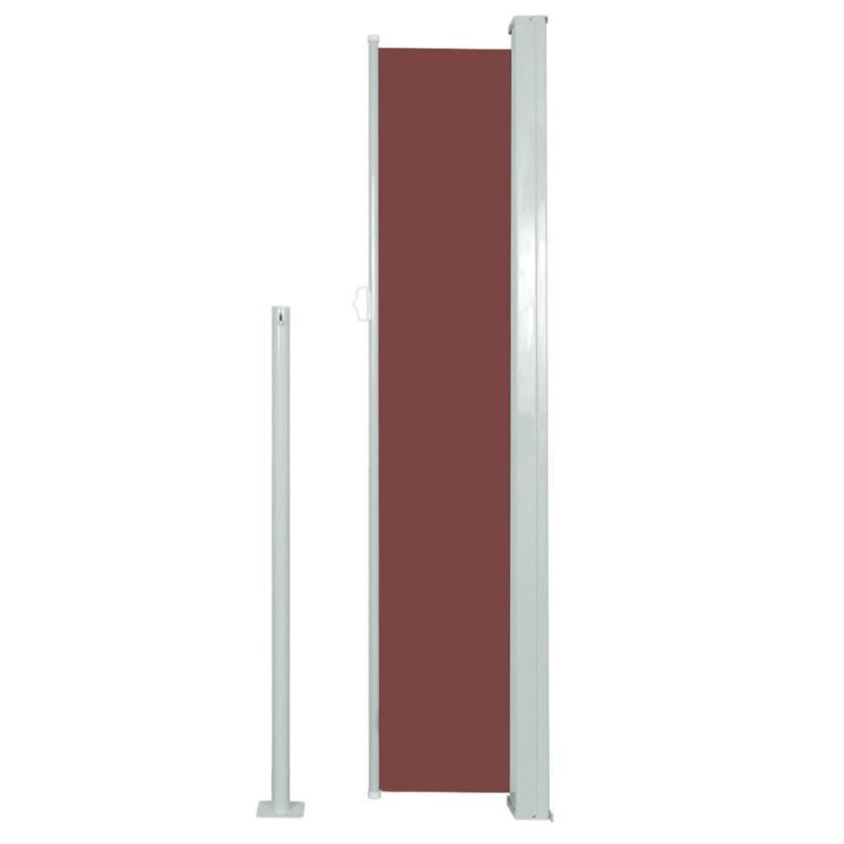 VIDAXL Auvent lateral retractable de patio 160x300 cm Marron