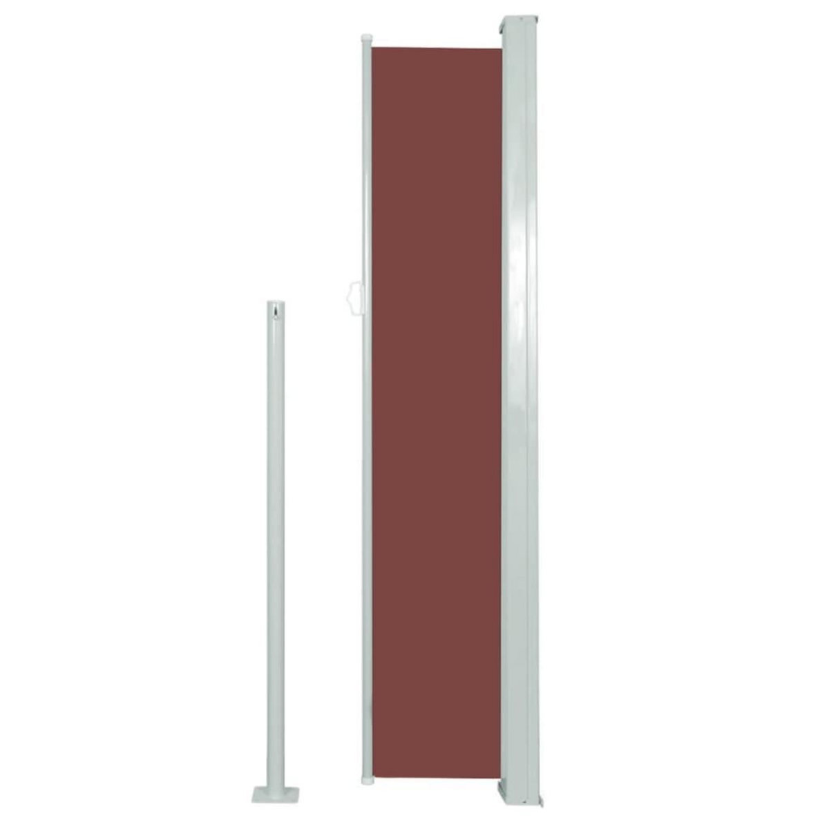 VIDAXL Auvent lateral retractable de patio 160x300 cm Marron