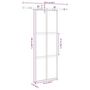 Voir la diapositive 6 : VIDAXL Porte coulissante kit de quincaillerie trempe verre aluminium