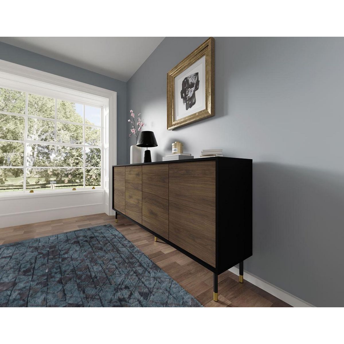 BEST MOBILIER Novara - buffet bas - 180 cm