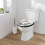 Voir la diapositive 5 : Paris Prix Abattant WC Imprimé Palmier  Cocoty  45cm Noir
