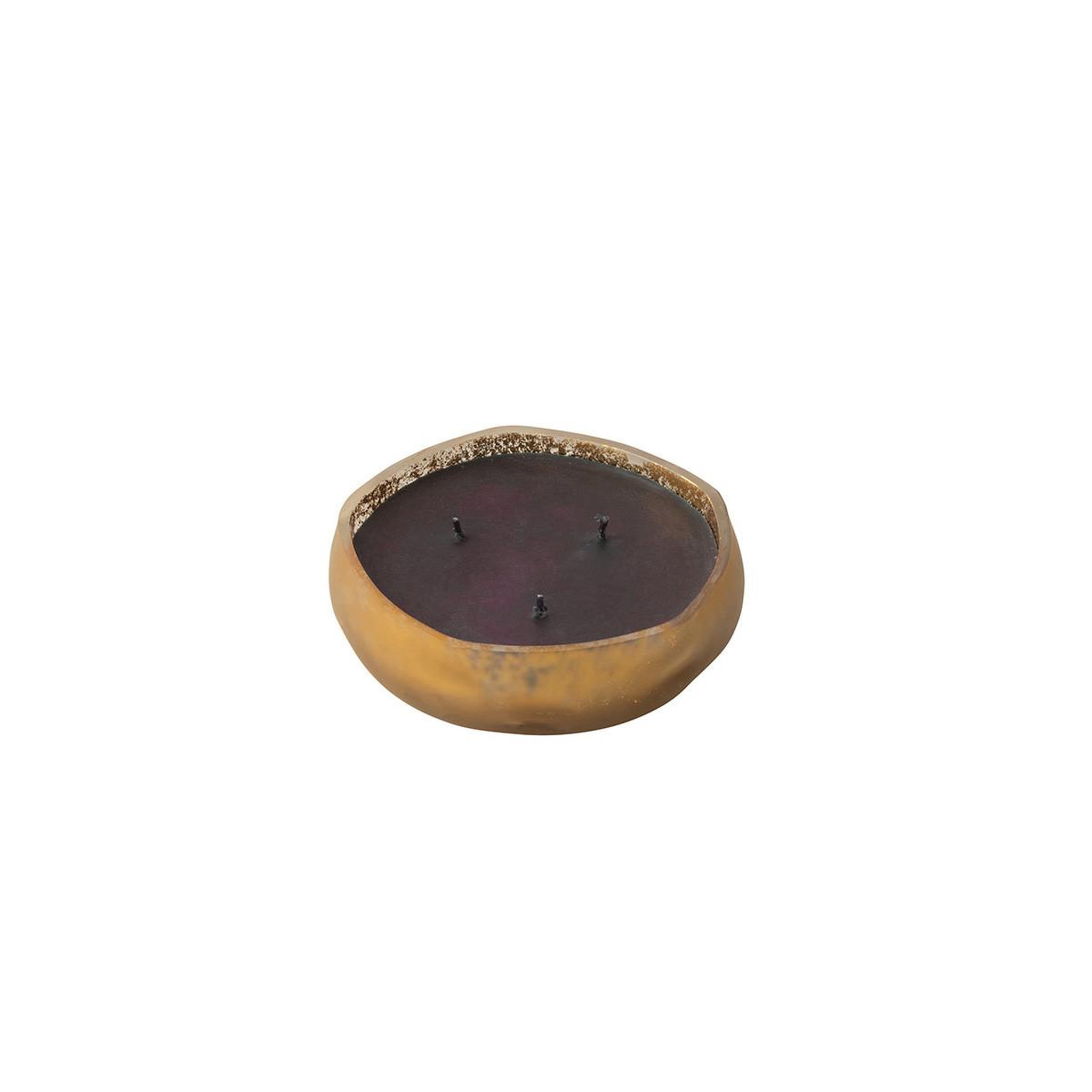 Voir la diapositive 3 : J-LINE Bougie parfumée ronde  m-chic  13cm oud & amber