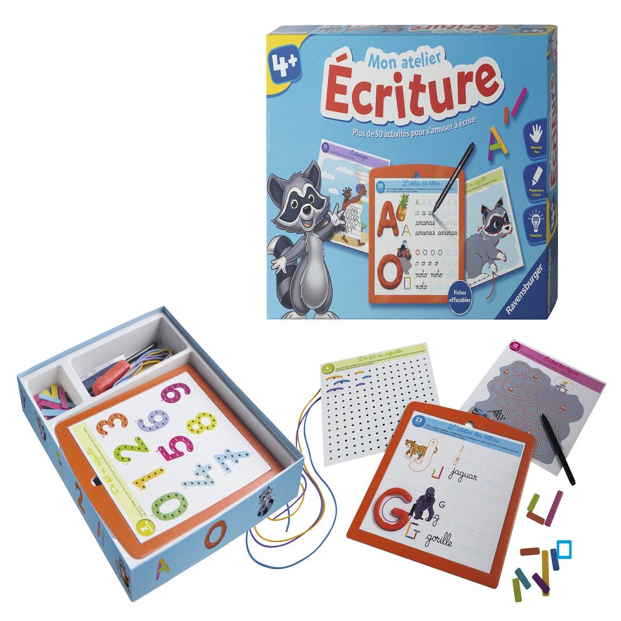 Voir la diapositive 3 : RAVENSBURGER Coffret d'activités Mon Atelier Ecriture
