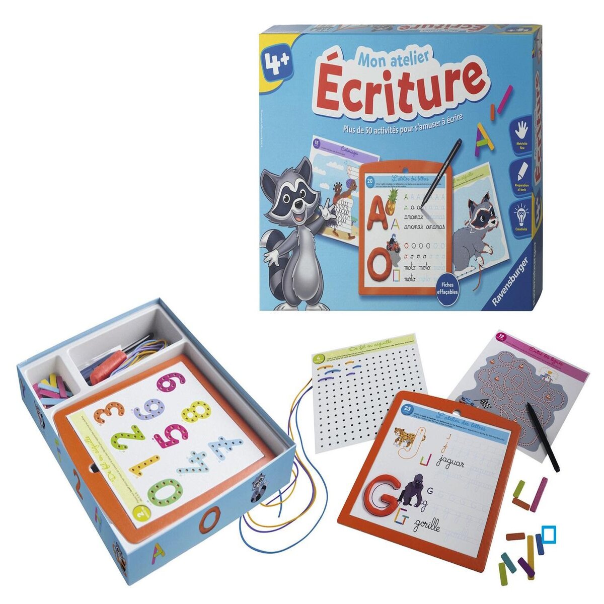 RAVENSBURGER Coffret d'activités Mon Atelier Ecriture