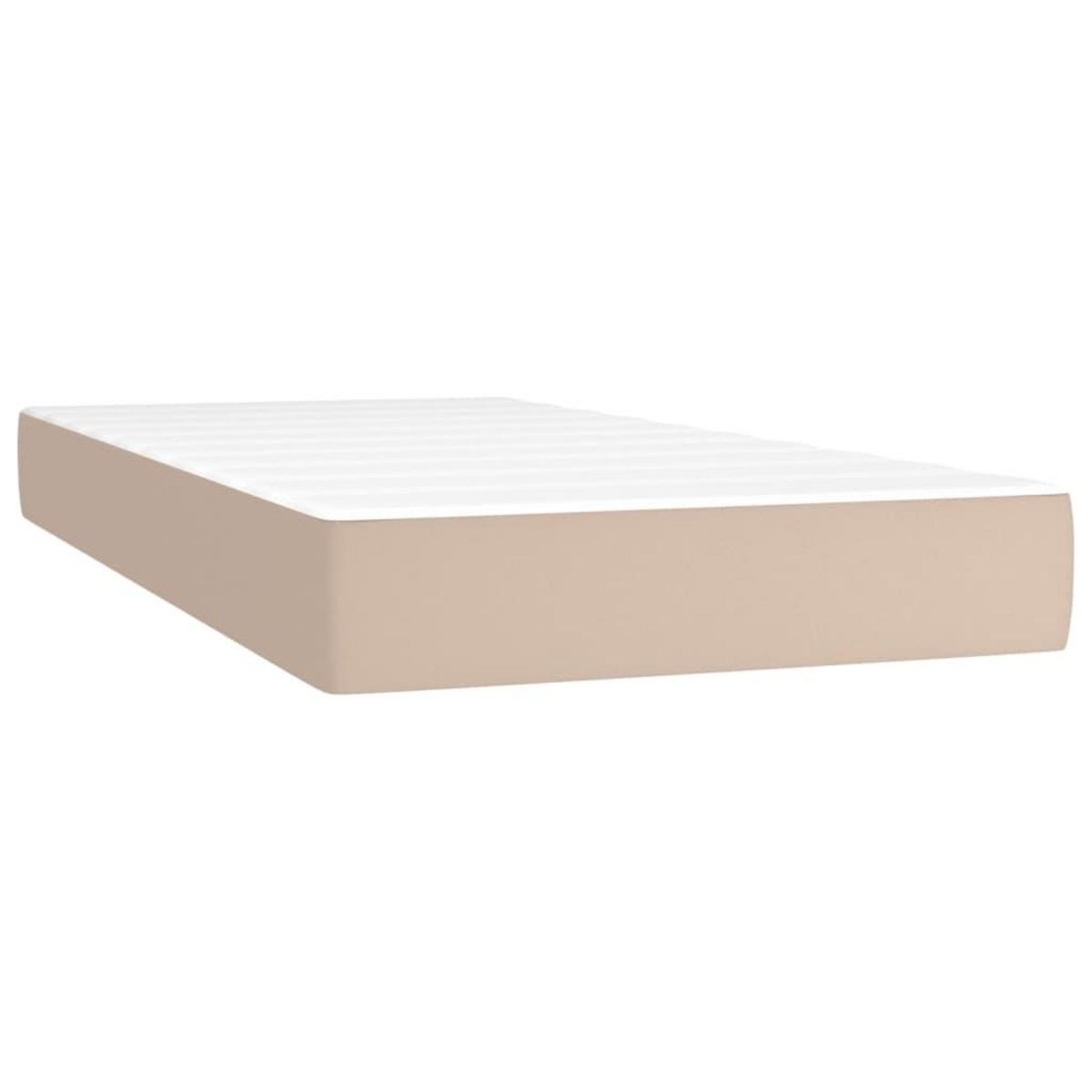 VIDAXL Sommier a lattes de lit avec matelas Cappuccino 200x200 cm