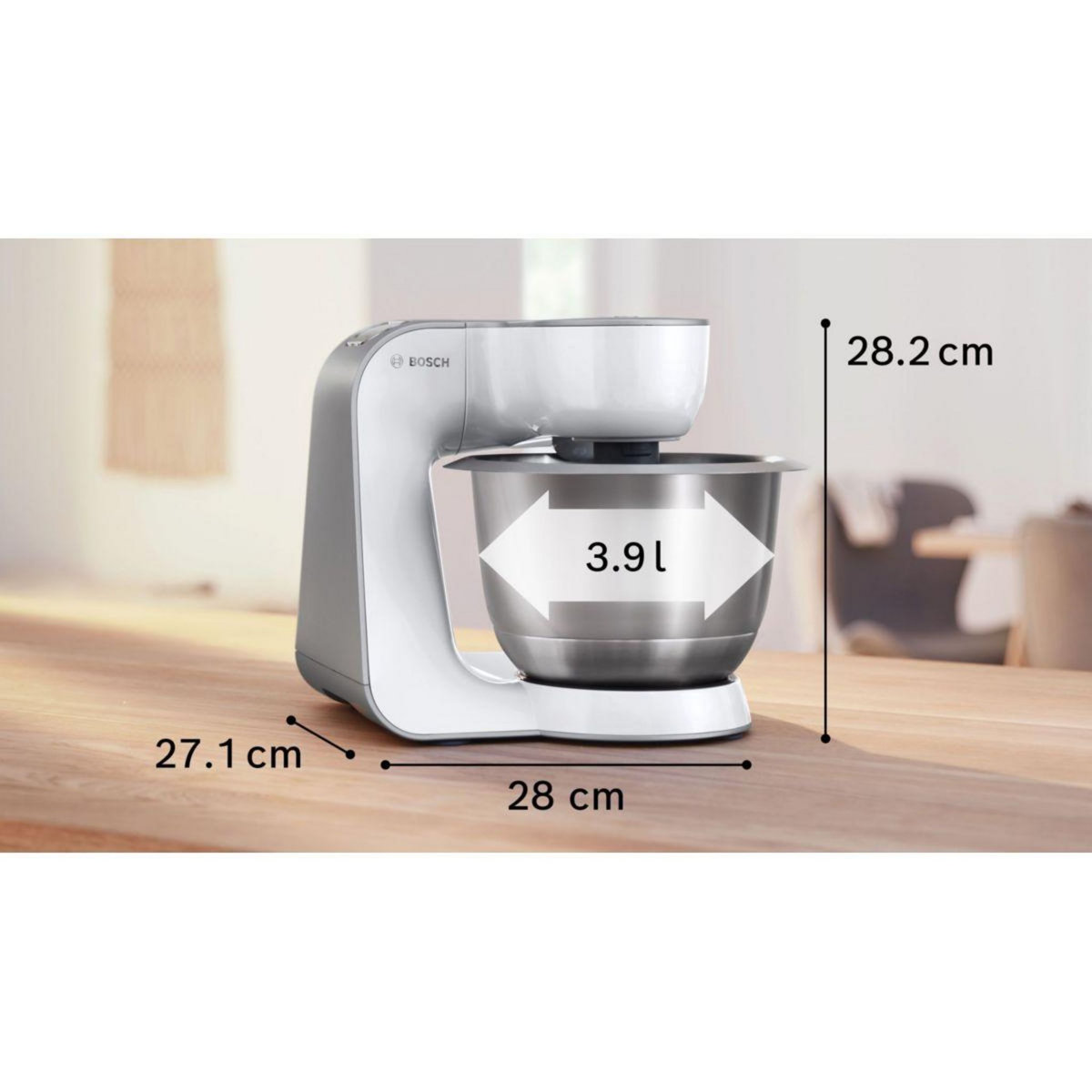 BOSCH Robot pâtissier Série 4 - Blanc MUM58200E