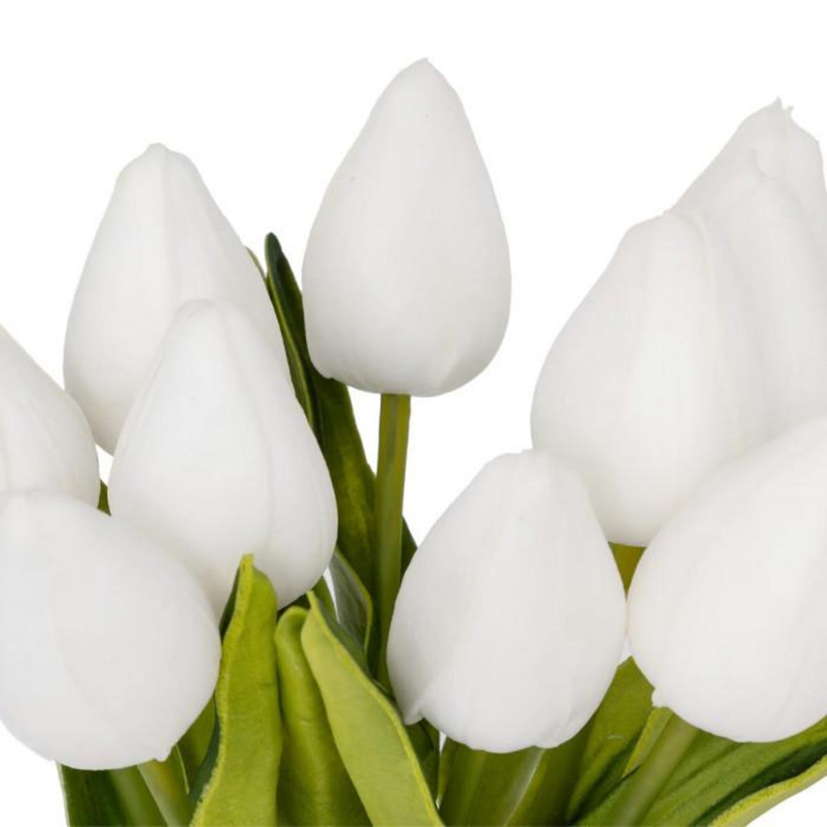 ATMOSPHERA Composition Artificielle de Tulipes  Hector  28cm Blanc