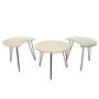 Voir la diapositive 6 : The Home Deco Factory 3 Tables Scandinaves - Diam. 45 cm