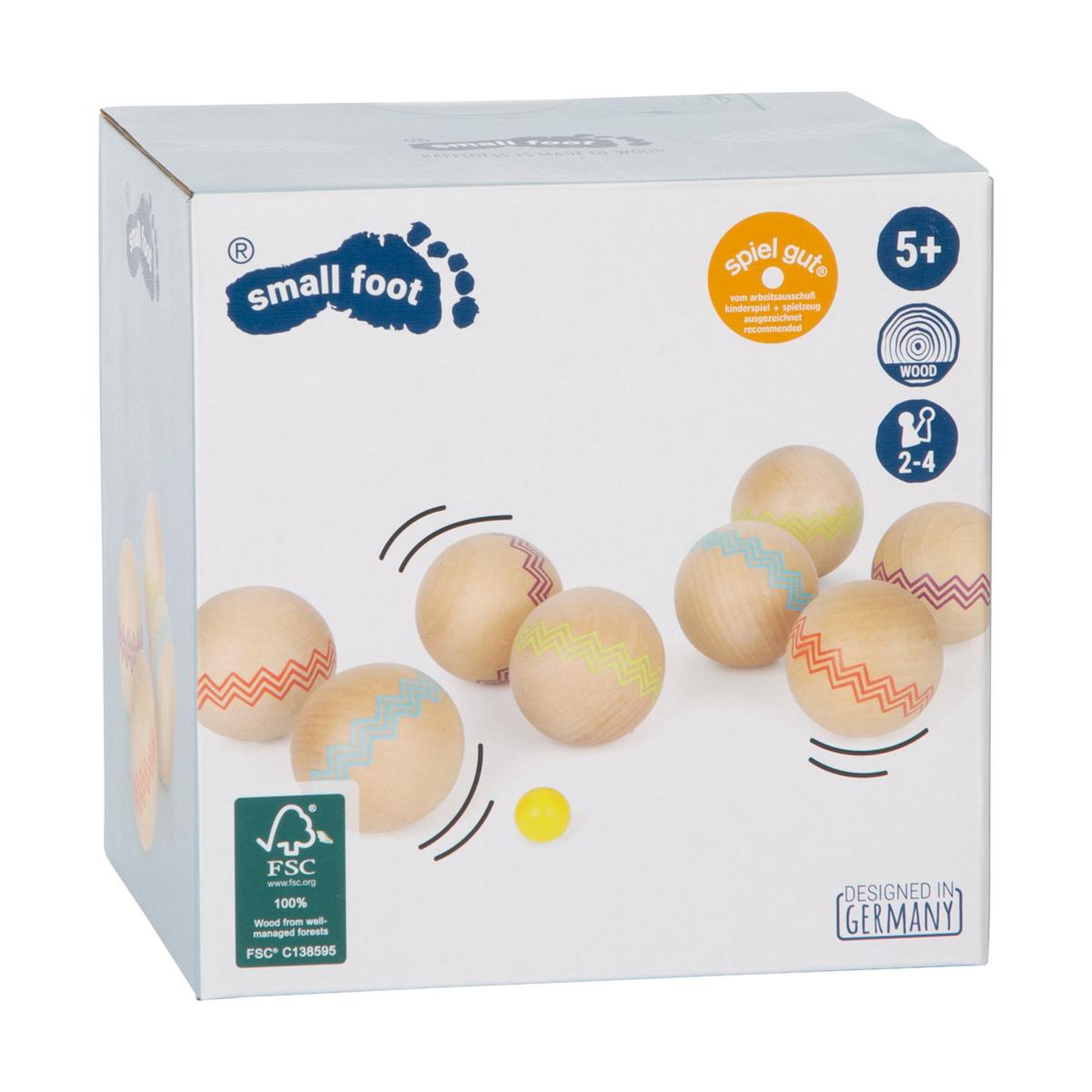 Voir la diapositive 2 : SMALLFOOT Jeu de boules en bois Active