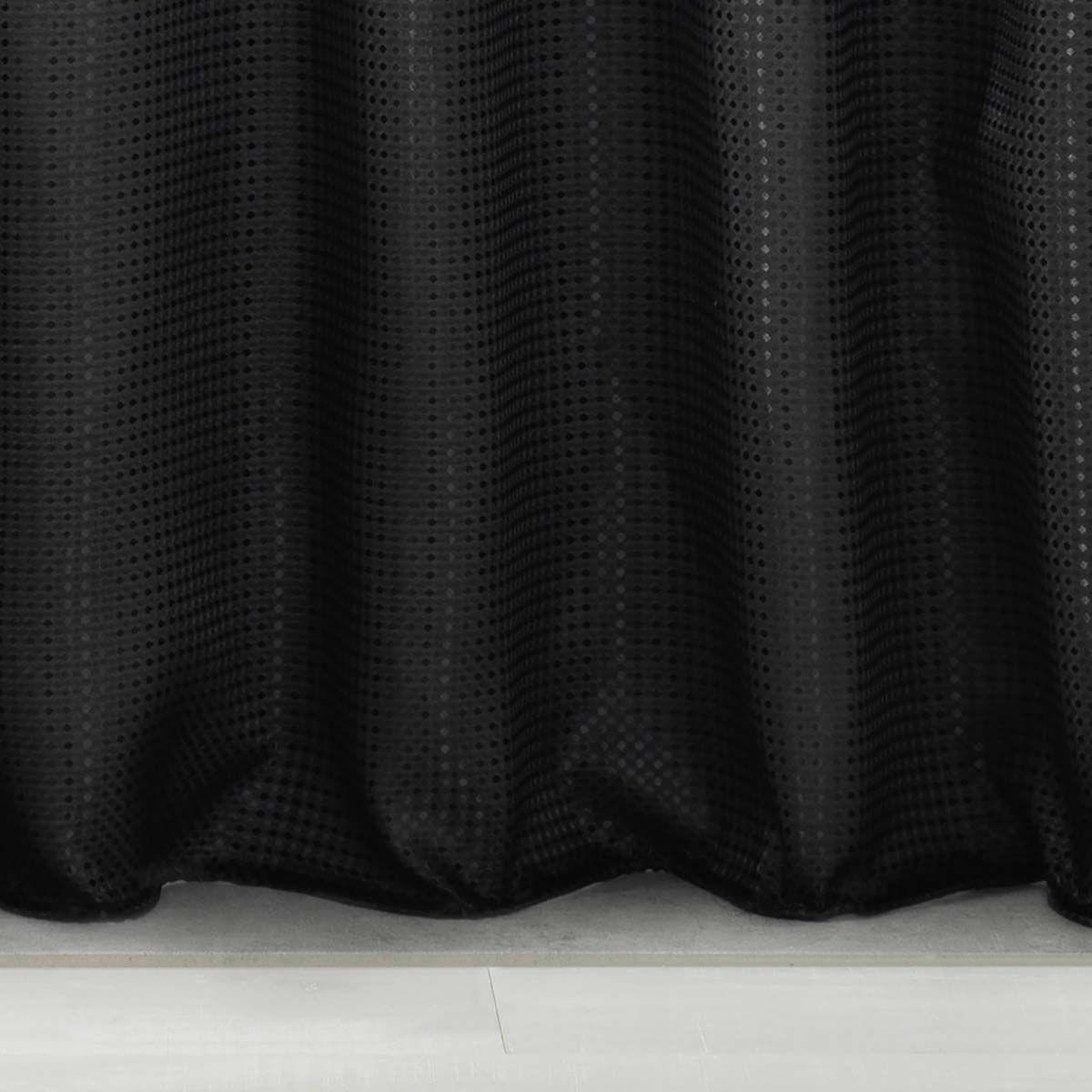 Voir la diapositive 2 : Douceur d'Intérieur Rideau de douche  quartz  180x200cm noir