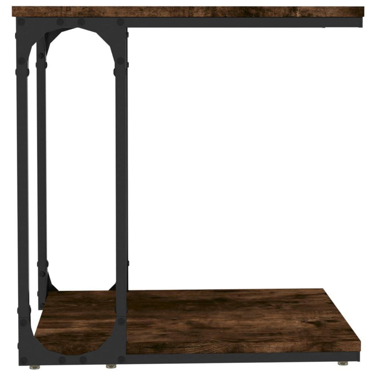 VIDAXL Table d'appoint Chene fume 50x35x52 cm Bois d'ingenierie