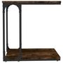 Voir la diapositive 5 : VIDAXL Table d'appoint Chene fume 50x35x52 cm Bois d'ingenierie