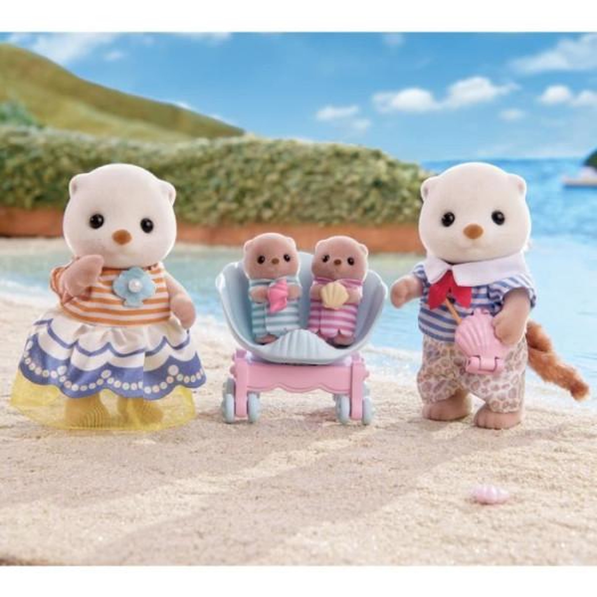 Voir la diapositive 5 : Sylvanian Families La famille Loutre de mer - SYLVANIAN FAMILIES - 5803