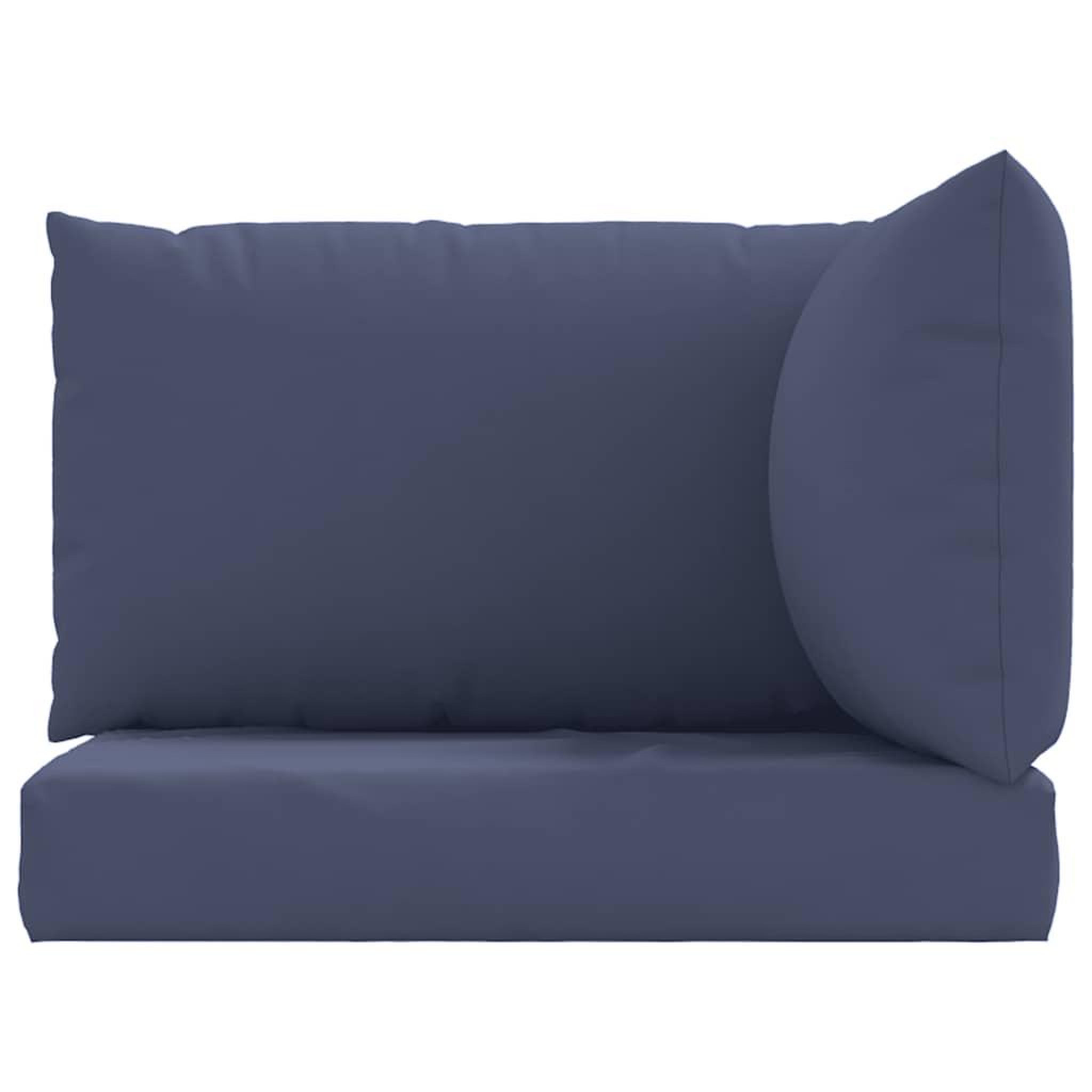 Voir la diapositive 4 : VIDAXL Coussins de palette lot de 3 bleu marine tissu oxford