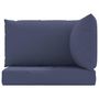 Voir la diapositive 4 : VIDAXL Coussins de palette lot de 3 bleu marine tissu oxford