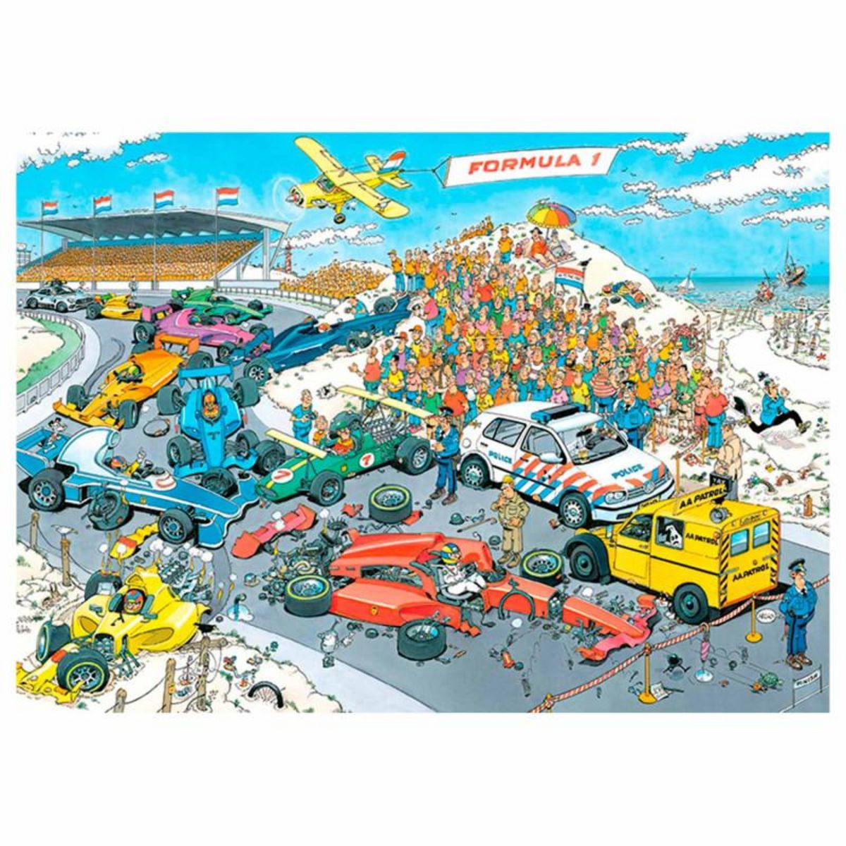 Jumbo Jan van Haasteren Formel 1 Der Start 1000 Teile Puzzle (19093)