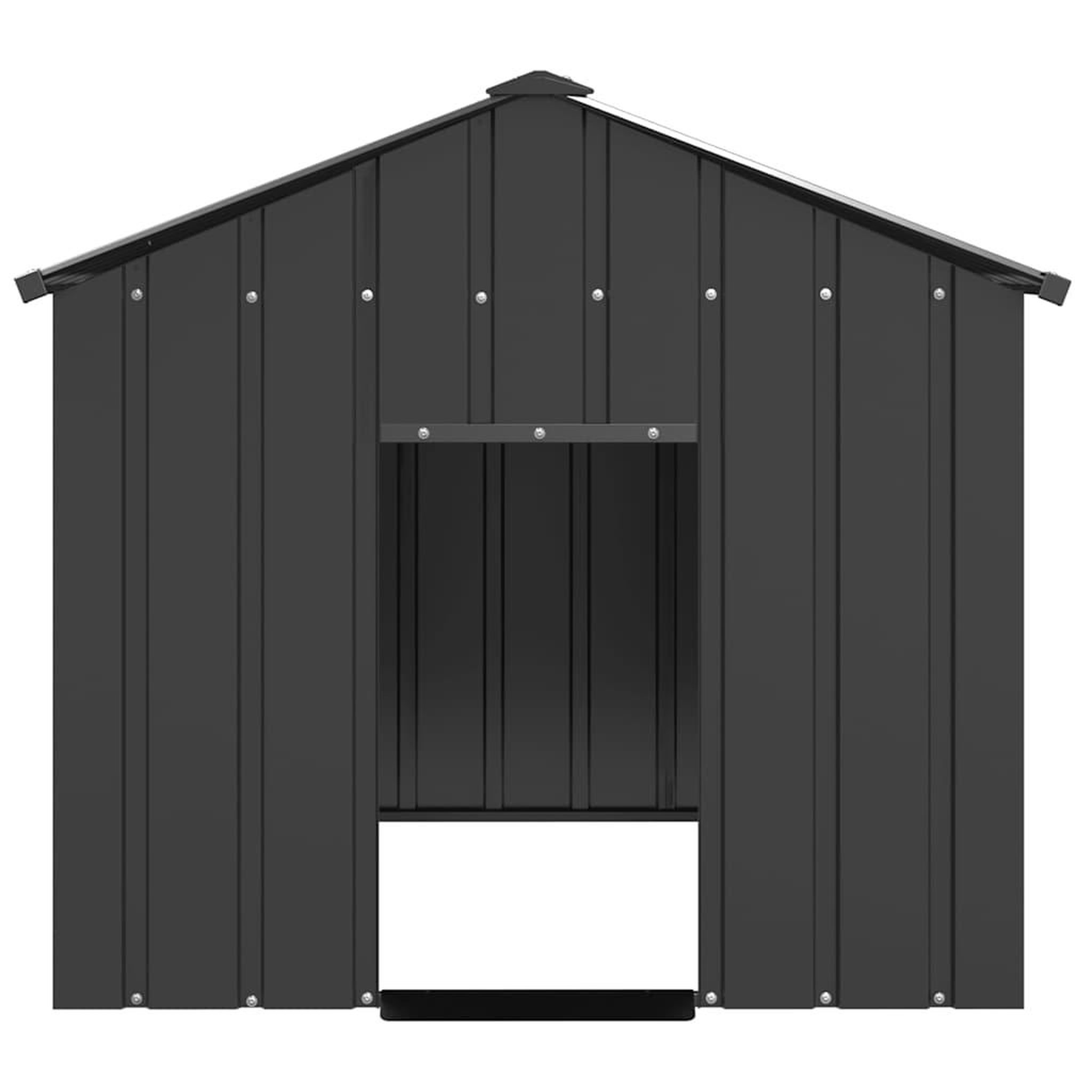 Voir la diapositive 3 : VIDAXL Niche pour chien avec toit noir 113x153x101 cm acier galvanise