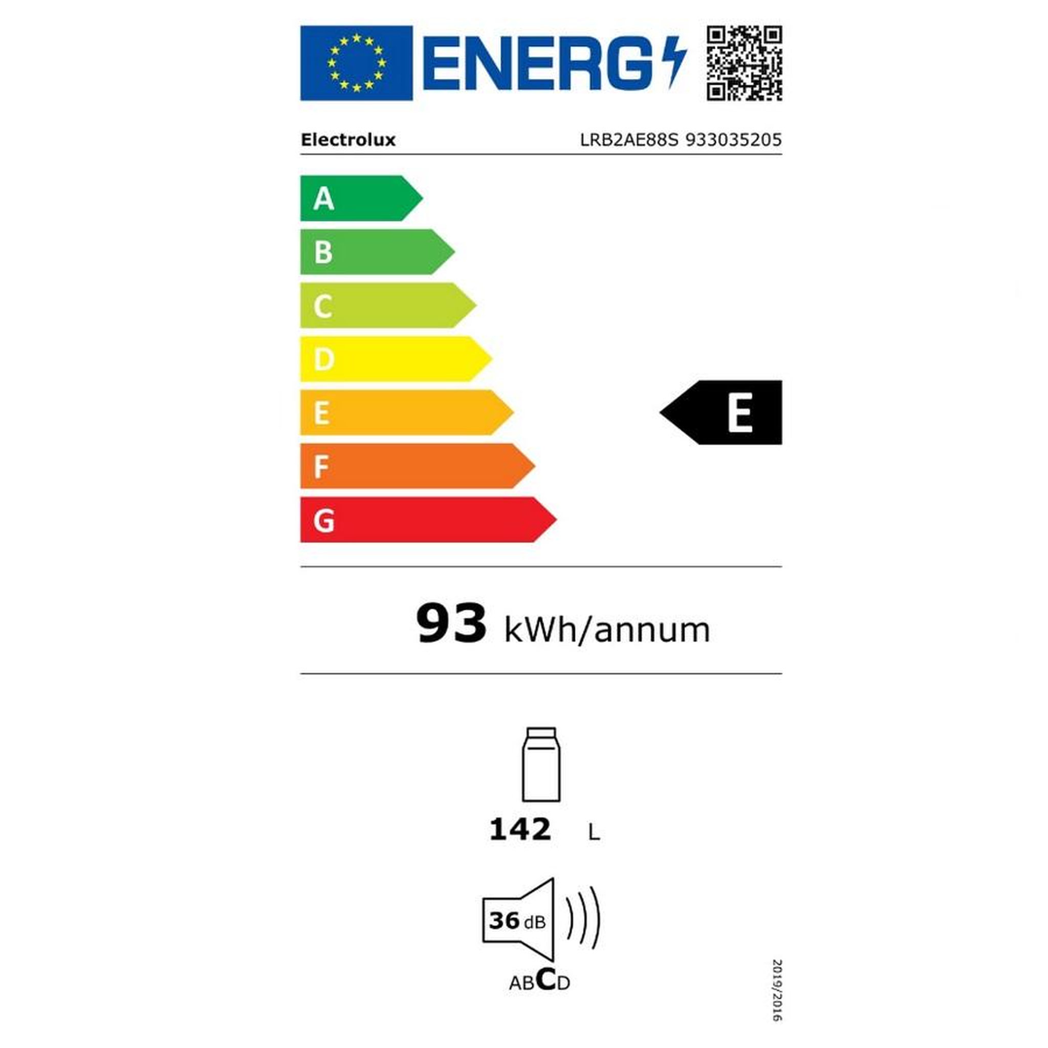 Voir la diapositive 2 : ELECTROLUX Réfrigérateur 1 porte intégrable à glissière 142l - lrb2ae88s