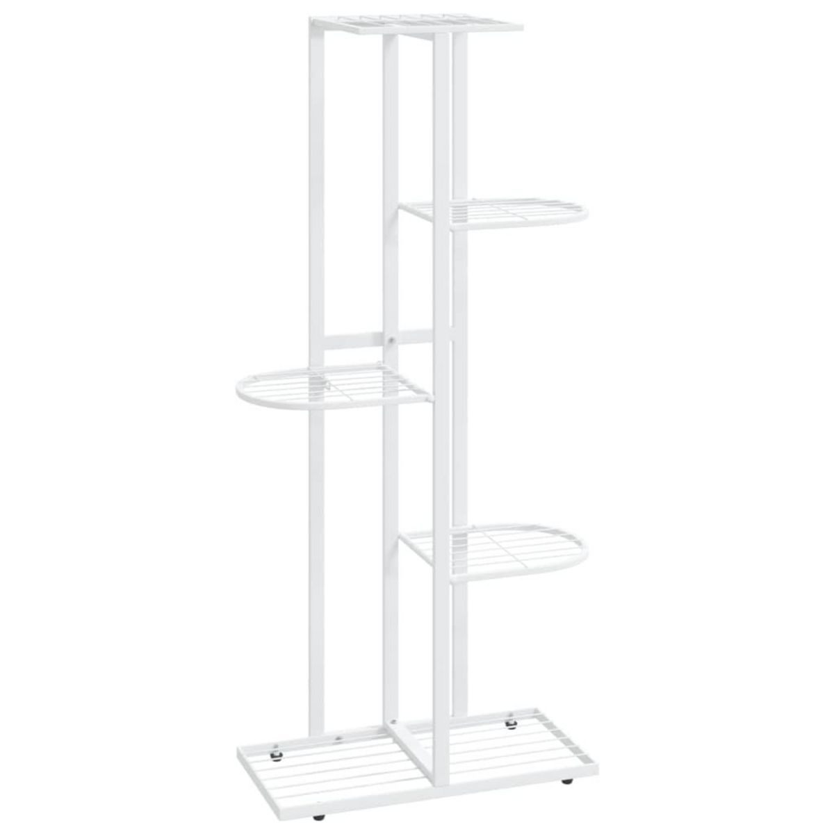 VIDAXL Support pour plantes 5 niveaux 43x22x98 cm Blanc Metal