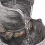 VIDAXL Fontaine avec robinet et seaux Polyresine