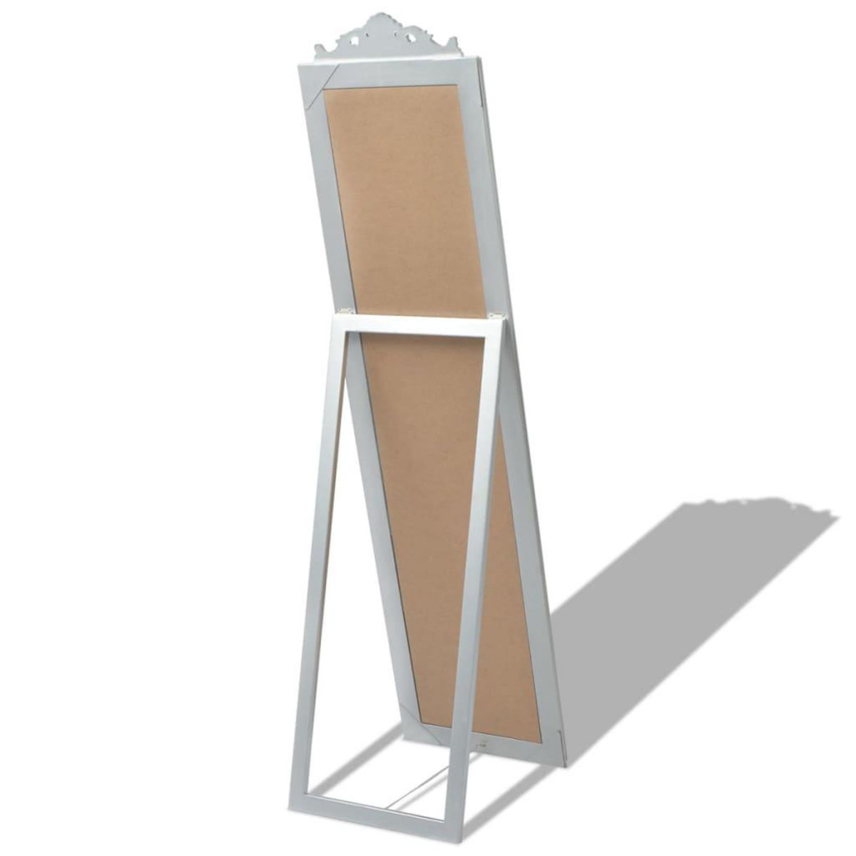 VIDAXL Miroir sur pied Style baroque 160x40 cm Argente