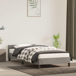 VIDAXL Cadre de lit sans matelas gris clair 90x190 cm velours